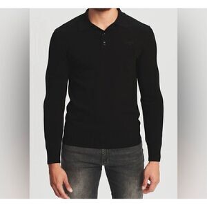 SER.O.YA MEN'S TICO SHIRT LONG SLEEVE IN BLACK SIZE XL